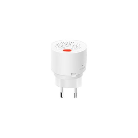 Détecteur de Fuite de Gaz LPG/Gaz Naturel/Gaz de ville Capteur, Plug-in, Méthane, Alarme avec voix et lumière stroboscopique pour la Cuisine(blanc)