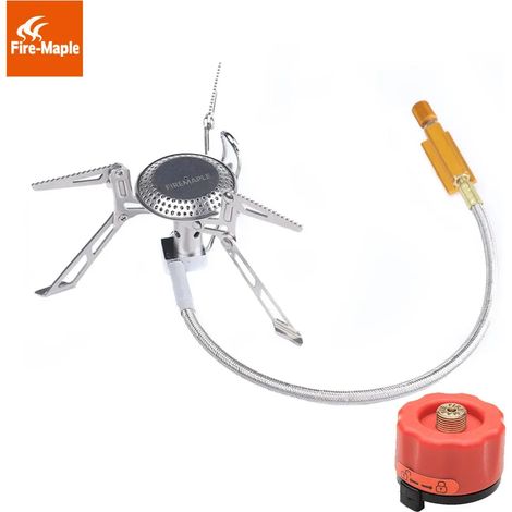 Réchauds à gaz de randonnée, réchaud de pique-nique extérieur, réchaud à gaz portable ultraléger en acier inoxydable Fire Maple FMS-118, brûleurs à gaz de camping, réchauds de cuisson portables (1/5)