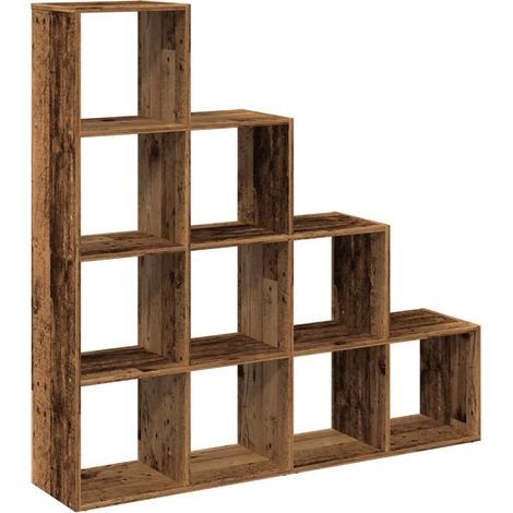 Maison Exclusive - Libreria a 4 Ripiani Legno Vecchio 131,5x29x131,5 cm Truciolato