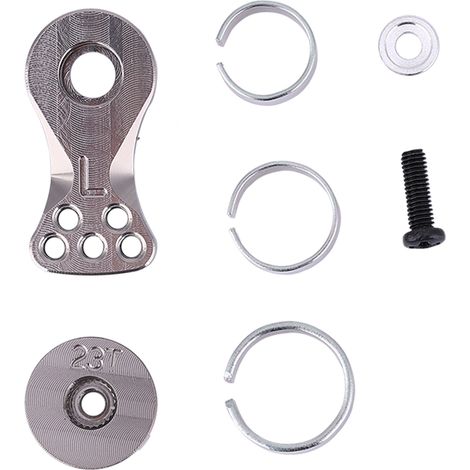 Bras de direction en alliage d'aluminium 23T pour modèles de voiture 1/10 et 1/8, pièce de rechange durable (N10228T) (1/5)
