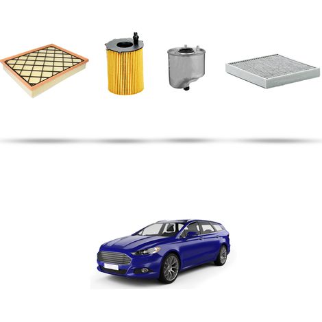 Kit tagliando 4 filtri compatibile con Ford Mondeo V 1.6 Tdci 85kw dal 2014 (1/5)