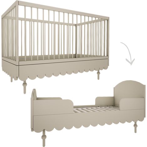Lettino evolutivo 70x140 Wood Luck Babushka Olive