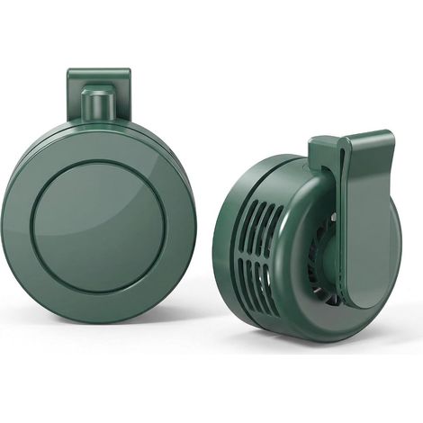 Mini Clip Fan, USB Rechargeable Portable Cooling Fan, 3 Speeds, 360° Adjustable Clip Fan for Travel, Office & Outdoor Use(Dark green)