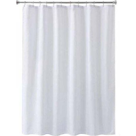 Stück 80 x 180 cm, weißer, wasserdichter und schimmelresistenter Duschvorhang, Badezimmervorhang mit Ösen und rostfreien Haken