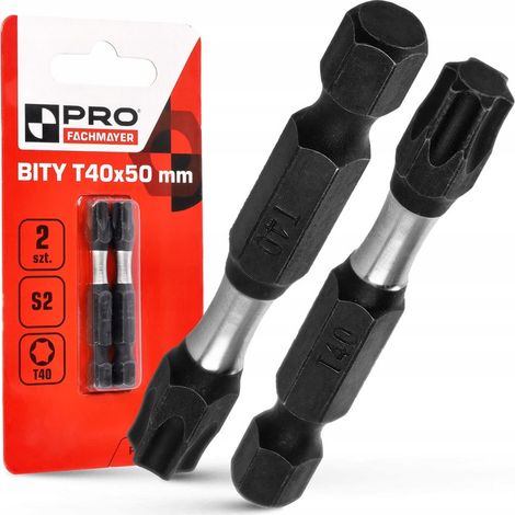 Impact Bit Impact Bits T40x50mm Impact Schraubendreherbit 2 Stück. (1/3)