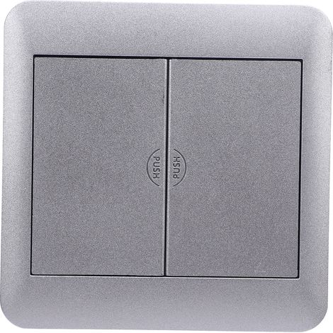 Prise de sol encastrable 4000 W, couleur argent, double porte, multifonctionnelle, pour salon et cuisine. (1/5)