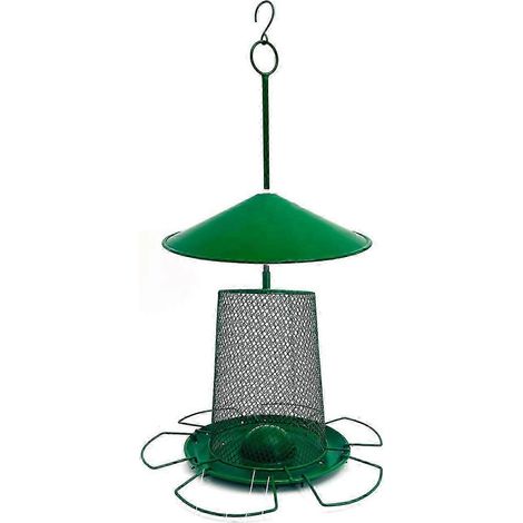 Cages à oiseaux en métal, mangeoires à oiseaux, supports pour nourriture pour animaux, mangeoires suspendues pour l'extérieur, le jardin, la cour 2025 (1/5)