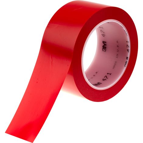 Ruban de marquage Rouge 3M Scotch 471, 50mm x 33m x 0.14mm ( Prix pour 1 ) (1/2)