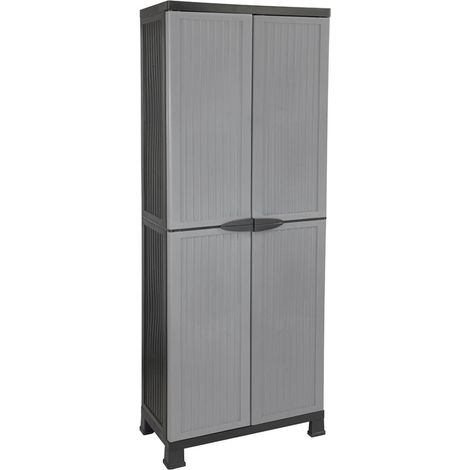 Armario Resina Gris 3 Baldas 171.5x68x39cm RAYDAN (1/6)