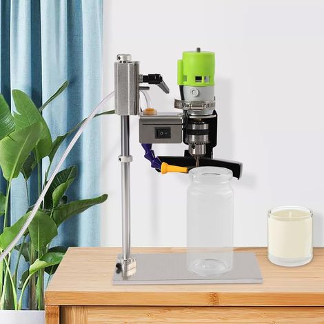 Elektrische Glasflaschenschneidemaschine, 150 W Glasschneider Einstellbare Geschwindigkeit 2000-6000r/min Flaschenschneider Set für Weinflaschen/Seeglas/Kunsthandwerk/DIY Blumentopf (1/5)