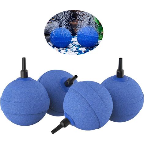 Pack Aquarium Air Stone Bubbler 5cm Ball-Shape Bubble Release Tool Oxygen Diffuser for Air Pumps Fish Tanks Buckets Ponds and DWC Tanks (1/5)