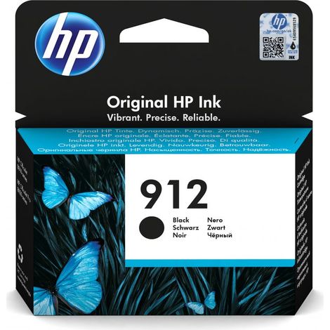 HP 912 Schwarze Tintenpatrone (3YL80AE) (1/4)