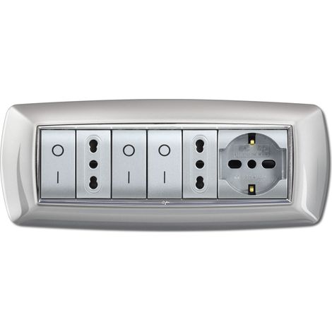 PLACCA LIFE LIVING PLAST ALLUMINIO CHIARO 7P (1/3)
