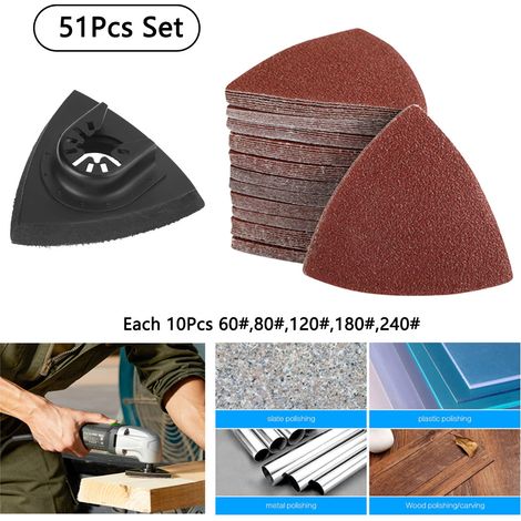 51 accessoires pour outils oscillants : lames multifonctions à dégagement rapide pour outils électriques (1/5)