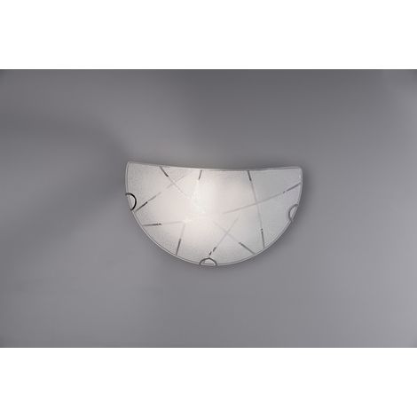 Applique Sandrina Vetro Graniglia Bianco 1xE27 Trio Lighting