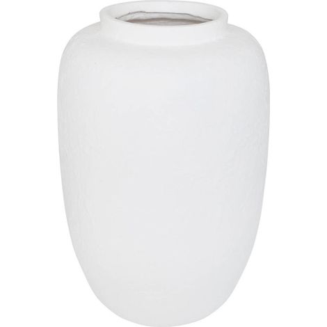 Vase Déco en Magnésie "Elène" 45cm Blanc (1/2)