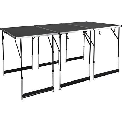 Tapeziertisch 3m Klapptisch Mehrzwecktisch Flohmarkttisch Campingtisch 3-teilig