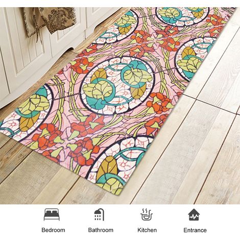 Tapis antidérapant d'entrée, moquette de cuisine, salon, chambre, décoration intérieure 60x180 cm (1/4)