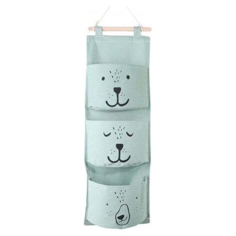 ALLIANDISUlisemSac de rangement suspendu, organiseur mural, poche utilitaire, 3 tiroirs (vert) (1/4)