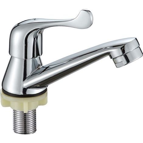 Robinets de Lavabo en Alliage de Zinc Robinets d'évier de salle de bain robinet d'eau froide simple pour cuisine salle de bain toilette baignoire salle d'eau (1/5)