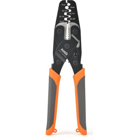 iCrimp Open Barrel Terminal& Weather Pack Terminal Crimper for AWG 24-14 with Built-in Wire Stripper&Cutter (1/5)