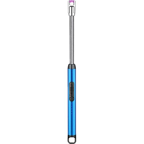 Intelligenter Impulszünder mit USB-Ladefunktion, elektrischer Lichtbogenzünder für Grills, feuerblau