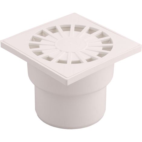 Rejilla de desagüe 15x15cm Desagüe INFERIOR Ø110 AQUER