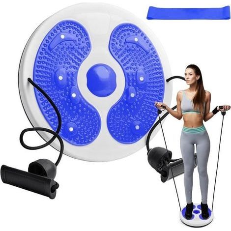 Twist Disque de Taille, Disque de Torsion Fitness avec Corde, Twist Waist Board, Tour de Taille Torsion Disque, Planche d'équilibre (1/4)