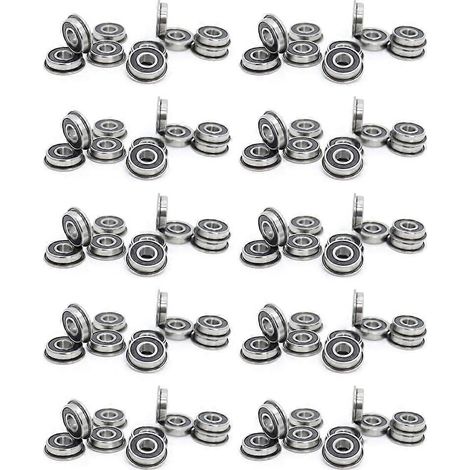 100 roulements F695-2RS 5 x 13 x 4 mm à billes miniatures à gorge profonde à bride F695RS pour imprimante 3D VORON Mobius 2/3() (1/5)