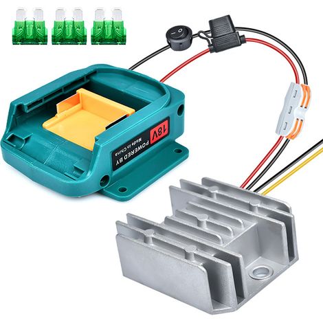 Adatto per adattatore regolatore Buck Makita da 18 V a 12 V DC BL1860/10A 120 W