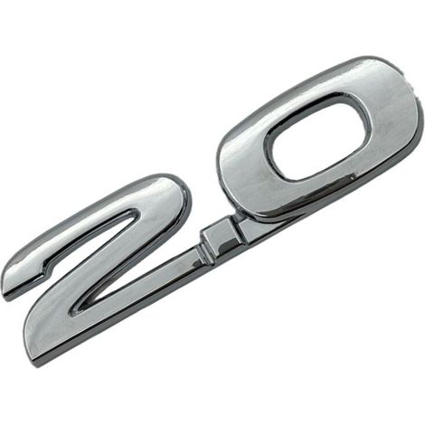 Emblema/adesivo per auto - Argento lucido 2.0 (1/2)
