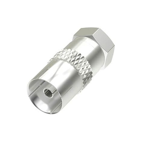 Hama satellitenempfanger adapter f stecker - koax buchse