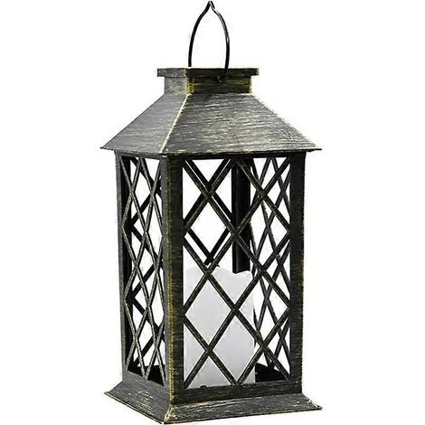Flammenlose LED-Solarlaterne mit flackerndem Licht, dekorative Hängelampe für Garten, Hof und Gartenpartys. (1/5)
