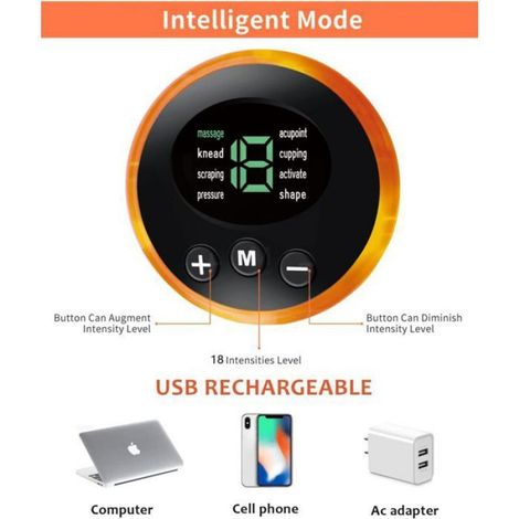 EMS Appareil de massage électrique pour les pieds, masseur de pieds électrique, 8 modes, 19 fréquences réglables (1/5)