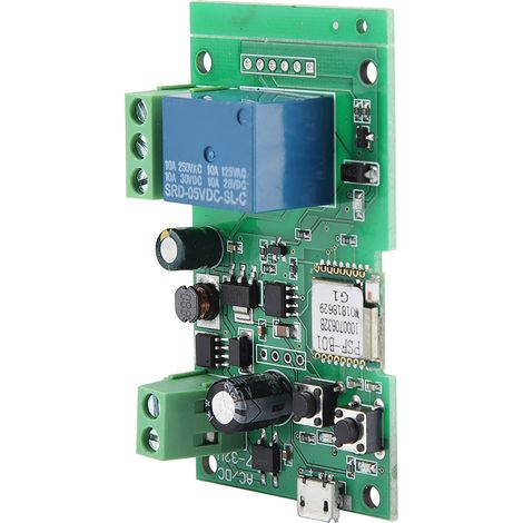 Module de relais intelligent WiFi sans fil 50 Hz à verrouillage automatique par à-coups (1/5)