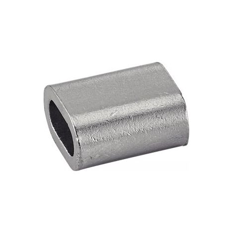 Douille cuivre-nickel ACTON nickelée 4 mm gris argent, lot de 10
