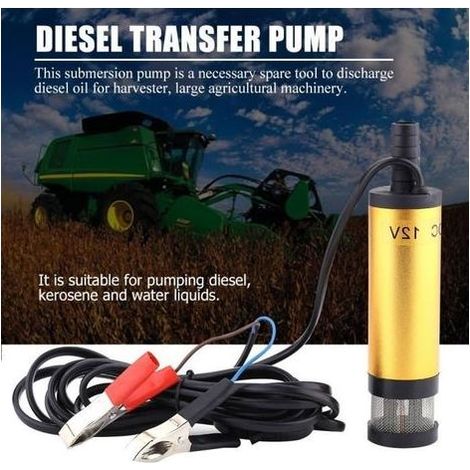 Pompe électrique outil de ravitaillement en kérosène, huile diesel et eau DC 12V Rose Vie (1/4)
