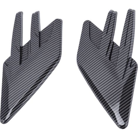 Garniture de ventilation latérale avant de voiture, 2 pièces, garde-boue en Fiber de carbone, décoration d'aile d'air, becquet sportif pour voitures, camions, suv (1/5)