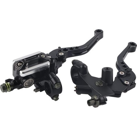 2pcs Levier d'Embrayage de Frein de Réservoir Universel Levier de Maître-Cylindre pour Guidon de Moto 7/8 22mm en Aluminium (1/5)