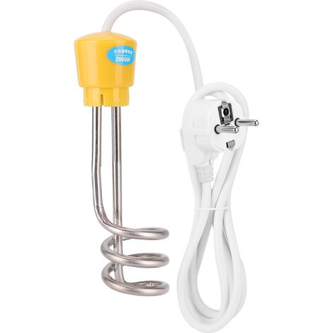 Chauffe-eau électrique à immersion 2000W, tube spiralé portable, bouilloire électrique 220V UE (1/5)