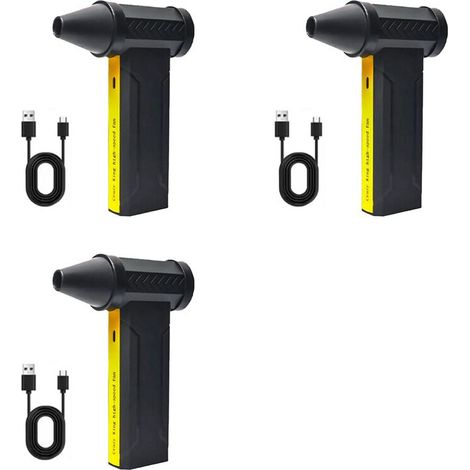 3 ventiladores sopladores de aire F16 de 60 m/s con turbocompresor sin escobillas para coche/PC, secadora de ropa/industria/doméstico, 16.000