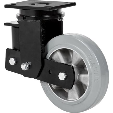 rueda giratora placa 10hlsb160-degb suspension goma gris elastica eje bolas (1/2)