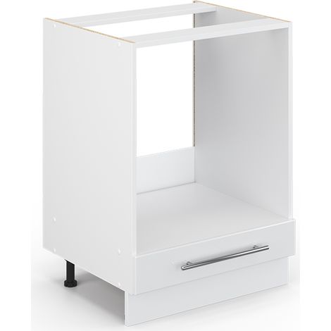 Armario para horno empotrado Fame-Line, Blanco alto brillo, 60 cm sin encimera, Vicco (1/5)