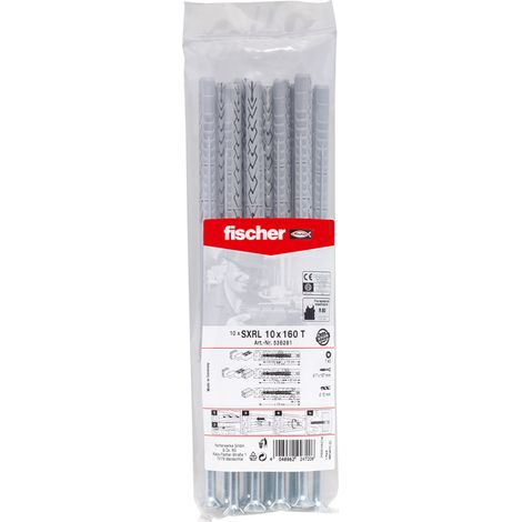 fischer Cheville à tige longue SXRL 10x160 T B 10 pièces