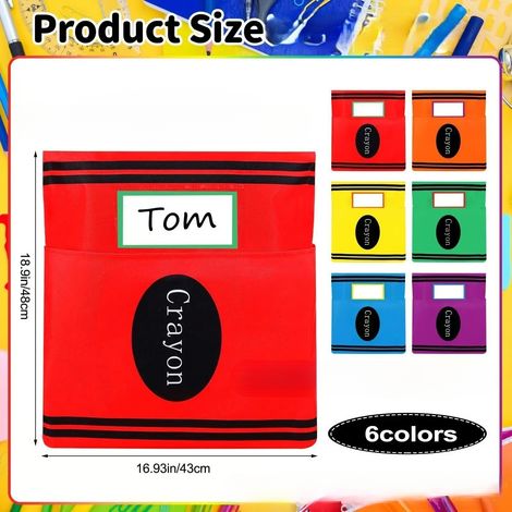 Gigante GmbH - Pochettes de rangement pour chaises de classe - Vertes -