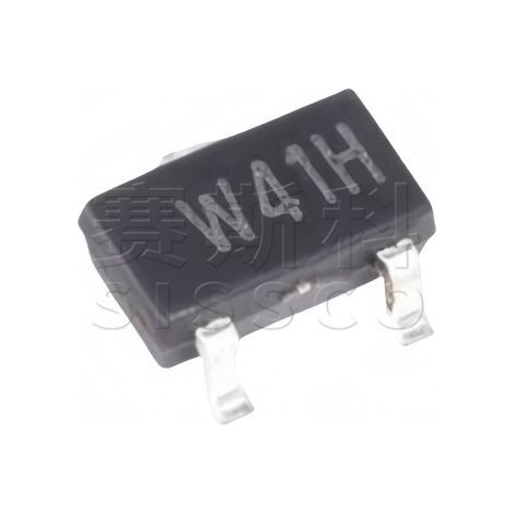 Original Weil WPM2341A-3/TR electronic component, screen-printed W4, SOT-23 package, MOSFET chip, 5 units, packaged and shipped.