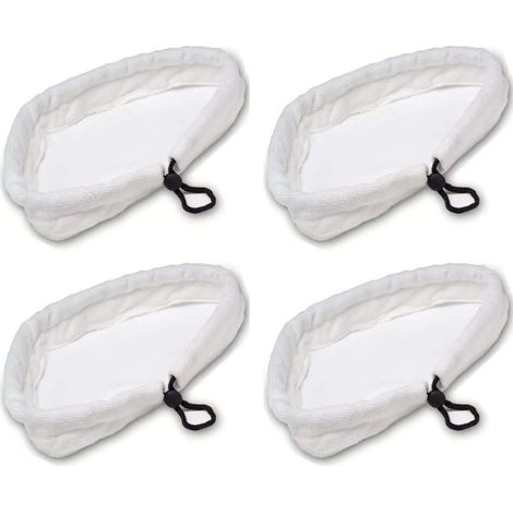 Paños de repuesto lavables y duraderos para mopas de vapor, paquete de 4, almohadillas de repuesto triangulares para limpiadores a vapor, aptas para múltiples usos. (1/5)