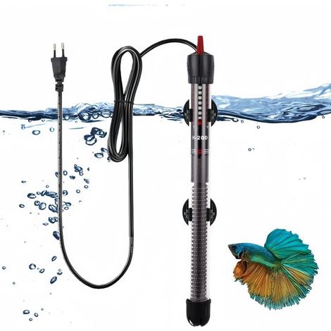 Riscaldatore sommergibile per acquario da 100 W con display digitale, temperatura regolabile da 18 a 32 °C, ventosa, per acqua dolce e salata. (1/5)