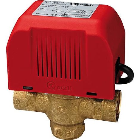 Soupape de zone 3 voies 3/4" fem.fem complet avec moteur 230V