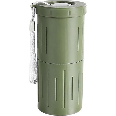 Gobelet à graines portable pour graines de tournesol : grignotage propre et facile à nettoyer, idéal pour un bureau bien rangé et indispensable en voiture. Vert (1/4)